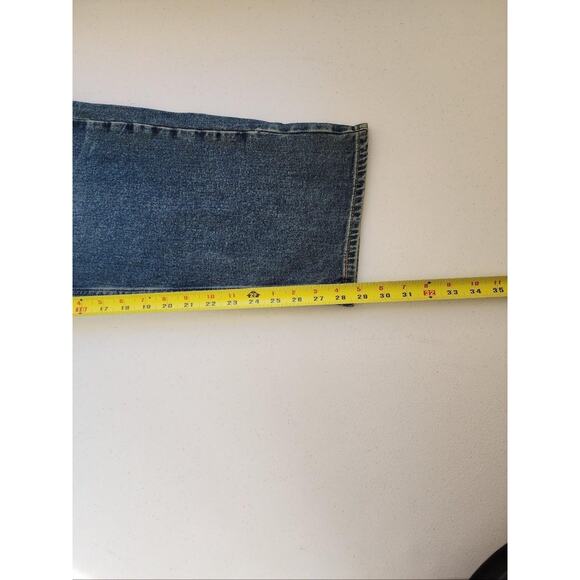 Levis 505 Jeans Mens 40x30 Blue Medium Wash Straight Leg Stretch Denim Classic - Picture 14 of 15